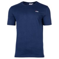FILA Herren T-Shirt, Multipack - BROD Tee, Rundhals, Kurzarm, Logo Weiß/Blau L 4er Pack (2x2P)
