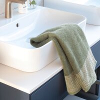 CAWÖ Gästetuch, 3er Pack - Luxury Home, C Two-Tone, Walkfrottier Field 30x50cm