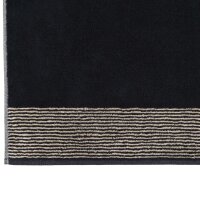 CAWÖ Towel, 3-pack - Luxury Home, C Two-Tone, terry towelling Black 50x100cm