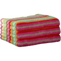 CAWÖ Gästetuch, 3er Pack - C Life Style multicolor, gestreift, Walkfrottier Multicolor 30x50cm