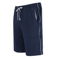 hajo Herren Sweatshorts - Klima-Komfort, Bermuda, Cotton-Mix, uni Blau 3XL