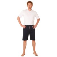 hajo Herren Sweatshorts - Klima-Komfort, Bermuda, Cotton-Mix, uni Blau 3XL