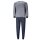 hajo Mens Pajama Set - Klima-Light, long, House Suit, Contrast Cuffs, Cotton Mix