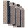 JOOP! towel, 3-pack - Signature Cornflower Stripes, terry towel Grey 50x100cm