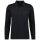 RAGMAN Mens Long Sleeve Polo Shirt - Soft Knit Polo Button Long Sleeve, Cotton Blend, Button Front, Easy Care Black S (Small)