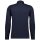 RAGMAN Mens Long Sleeve Polo Shirt - Soft Knit Polo Button Long Sleeve, Cotton Blend, Button Front, Easy Care Dark blue XL (X-Large)
