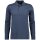 RAGMAN Herren Langarm-Poloshirt - Soft Knit Polo Knopf Langarm, Baumwollmischung, Knopfleiste, Easy Care Blau 2XL