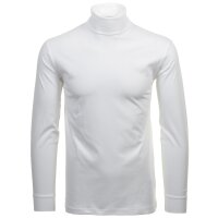 RAGMAN Herren Rollkragenpullover - Langarm Basic Rollkragen Regular Fit, Single Jersey, einfarbig Weiß S