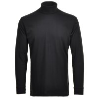 RAGMAN Herren Rollkragenpullover - Langarm Basic Rollkragen Regular Fit, Single Jersey, einfarbig Schwarz S