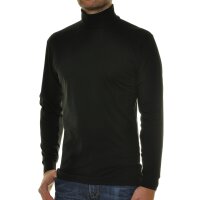 RAGMAN Mens Turtleneck Sweater - Long Sleeve Basic Turtleneck Regular Fit, Single Jersey, Solid Color Black S (Small)