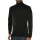 RAGMAN Mens Turtleneck Sweater - Long Sleeve Basic Turtleneck Regular Fit, Single Jersey, Solid Color Black S (Small)