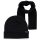 JACK&JONES Herren Schal & Mütze Set - Geschenkbox, Strickware, einfarbig, One Size