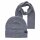 JACK&JONES Herren Schal & Mütze Set - Geschenkbox, Strickware, einfarbig, One Size