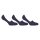 FILA Unisex Füßlinge Invisible GHOST, 3 Paar - Sneaker-Socken, Silikon Grip, uni