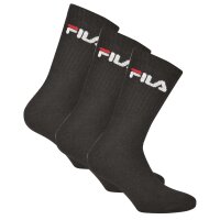 FILA Unisex Socken 3 Paar - Tennissocken, Crew Socks, Frottee, Sport, Logo 35-46