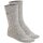BIRKENSTOCK mens socks - stocking, cotton slub, cotton flammé yarn Gray/White 39-41 (UK 5,5-7,5)