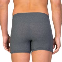zd ZERO DEFFECTS Mens Boxer Shorts - "Heracles", Soy Yarn, Crotchless, Underpants, Breathable, Solid Color Gray 2XL (XX-Large)