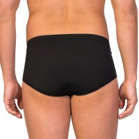 zd ZERO DEFECTS Herren Slip - "Saturno", Soja-Garn, Eingriff, Unterhose, atmungsaktiv, einfarbig Schwarz S