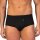 zd ZERO DEFECTS Herren Slip - "Saturno", Soja-Garn, Eingriff, Unterhose, atmungsaktiv, einfarbig Schwarz S