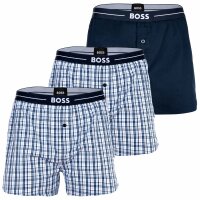 BOSS mens woven boxer shorts, 3-pack - Woven Boxer, cotton, logo, patterned