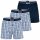 BOSS mens woven boxer shorts, 3-pack - Woven Boxer, cotton, logo, patterned