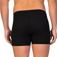 zd ZERO DEFECTS Mens Boxer Shorts - "Helios", Egyptian Cotton, Crotchless, Underpants, Unicolored Black 2XL (XX-Large)