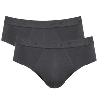 Sloggi Herren Slips, Multipack - 24/7 Midi, Unterwäsche, Unterhose, Baumwolle, Logo, einfarbig Schwarz L   4er Pack (2x2P)