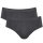 Sloggi Herren Slips, Multipack - 24/7 Midi, Unterwäsche, Unterhose, Baumwolle, Logo, einfarbig Schwarz L   4er Pack (2x2P)