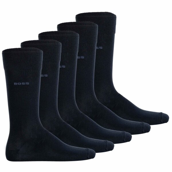 BOSS Herren Socken, 5er Pack - 5P RS Uni Colors CC, Baumwoll-Mix, Logo, einfarbig