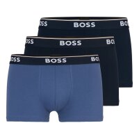 BOSS Mens Boxer Shorts, 3-pack - Trunk 3P Power, Cotton Stretch, Logo, plain