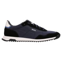 BOSS Mens Sneaker - Zayn Lowp nysd, low shoe, trainer, textile with genuine leather