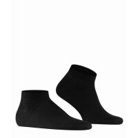 FALKE Herren Sneaker Multipack - Cool 24/7, Socken, Klimaaktivsohle, Unifarben Schwarz 45-46 2er Pack (2x1P)