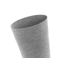 FALKE Mens Socks - Sensitive London, Stockings, Uni, Cotton mix Light Gray 5.5-8 UK