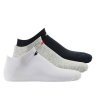 Lotto 3 PAAR Invisible Socken, Unisex, Sneaker Socks, verschiedene Farben