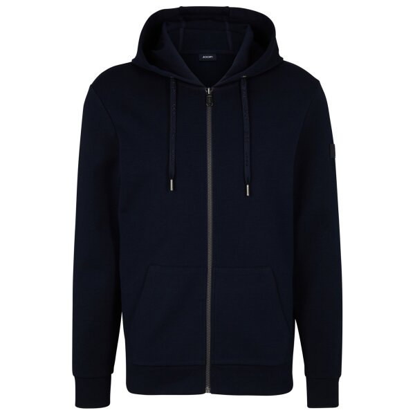 JOOP! mens sweat jacket - Stratos, jacket, hood, zip, unicoloured Dark blue S (Small)