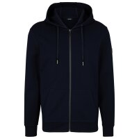 JOOP! mens sweat jacket - Stratos, jacket, hood, zip, unicoloured Dark blue S (Small)