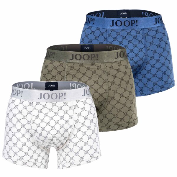 JOOP! mens boxer shorts, 3-pack - all-over print, cotton stretch