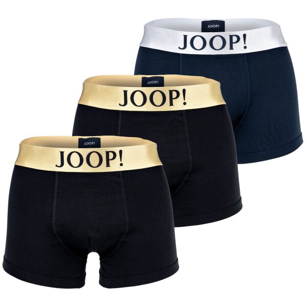 JOOP! Herren Boxershorts 3er Pack - Fine Cotton Stretch, Logo