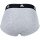 adidas Herren Slip, 3er Pack - Briefs, Active Flex Cotton, Logo, einfarbig Weiß/Grau/Schwarz S