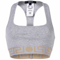 VERSACE Ladies Bustier - TOPEKA, Underwear, Bralette, Organic Cotton, Bi-Stretch Grey XL (X-Large)