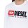 DIESEL Mens Longlseeve - T-JUST-LS-DIV, long sleeve, round neck, logo, cotton White 2XL (XX-Large)
