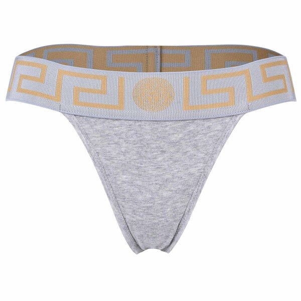 VERSACE Damen String -  TOPEKA, Unterwäsche, Tanga, Organic Cotton, Bi-Stretch Grau XL
