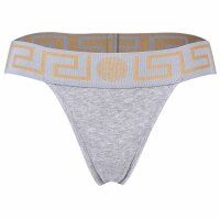 VERSACE Damen String -  TOPEKA, Unterwäsche, Tanga, Organic Cotton, Bi-Stretch Grau XL