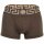 VERSACE Mens Boxer Shorts - TOPEKA, Stretch Cotton, Solid Color Khaki/Gold M (Medium)