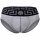 VERSACE Mens Brief - Slip TOPEKA, Stretch Cotton, Solid Color Grey melange/Black L (Large)