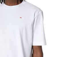 DIESEL Herren T-Shirt - T-JUST-MICRODIV, Kurzarm, Rundhals, Baumwolle, einfarbig Weiß S
