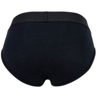 VERSACE Herren Slip - CANETE, Stretch Cotton, Logo, einfarbig Schwarz S