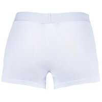VERSACE Mens Boxer Shorts - CANETE, Trunks, Stretch Cotton, Logo, Solid Colour White S (Small)