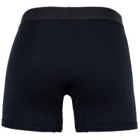 VERSACE Mens Boxer Shorts - CANETE, Short Trunks, Stretch Cotton, Logo, Solid Colour Black M (Medium)