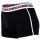 DIESEL Mens Boxershorts, 3 Pack - UMBX-SHAWNTHREEPACK, Trunks, Logo Waistband, Contrast Stripe, Cotton Stretch Black/White S (Small)